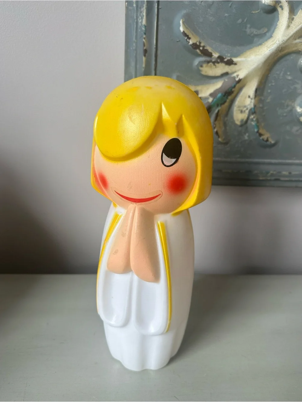 Vintage empire praying angel table top blow mold - Picture 2 of 7